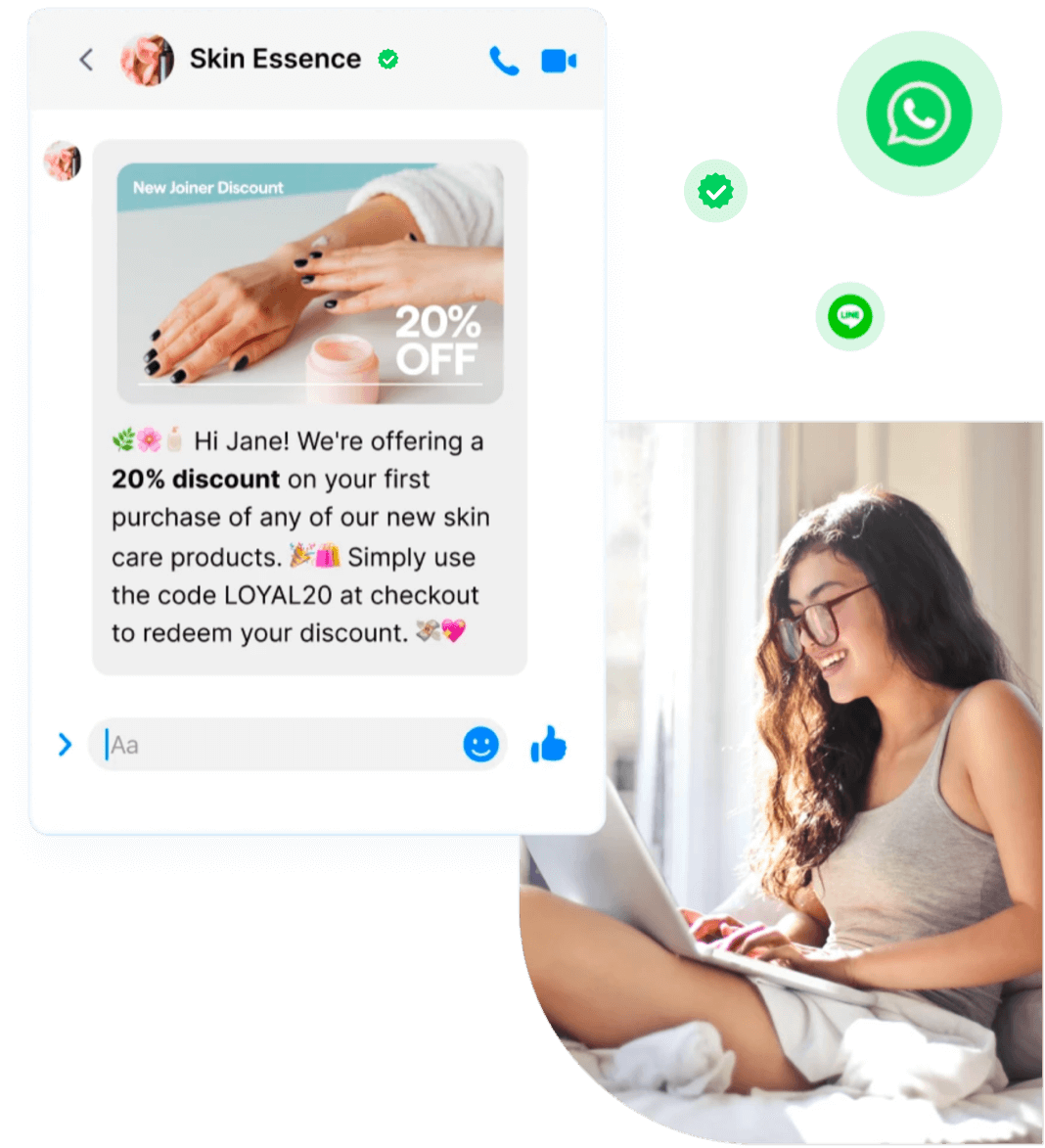 WhatsApp企业号官方保障功能展示界面